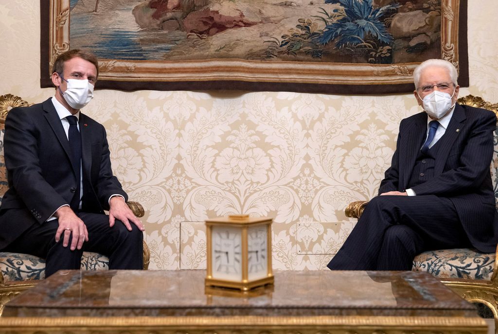 Macron e Mattarella al Quirinale