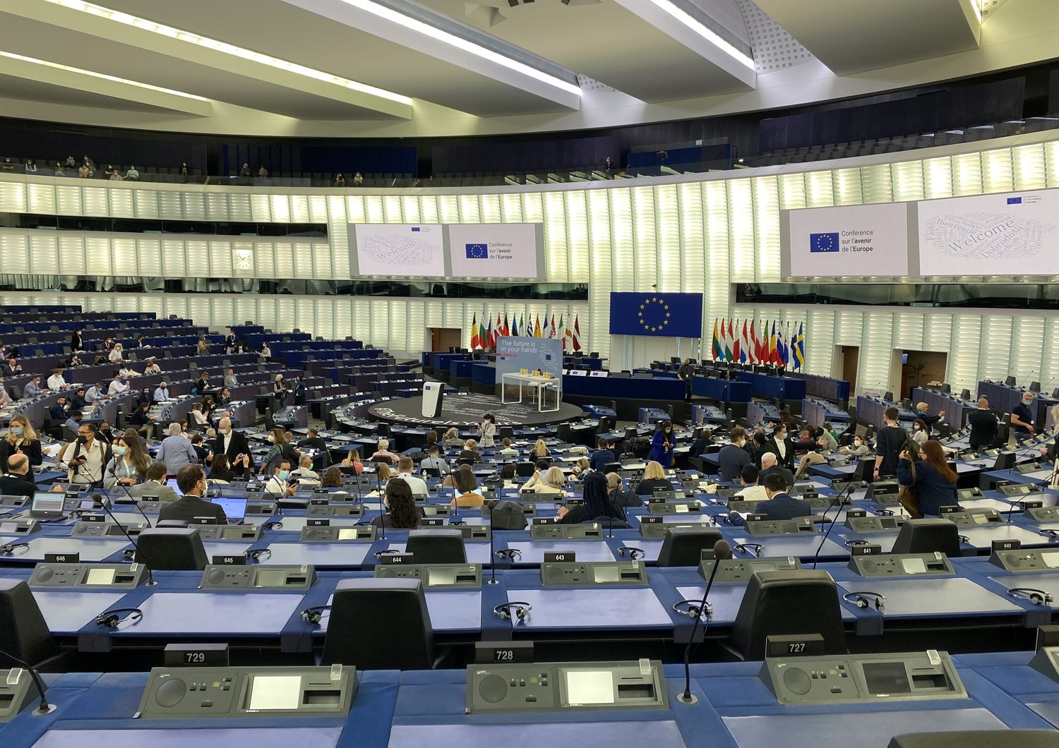 La riunione dei cittadini del Panel 1 al Parlamento europeo a Strasburgo