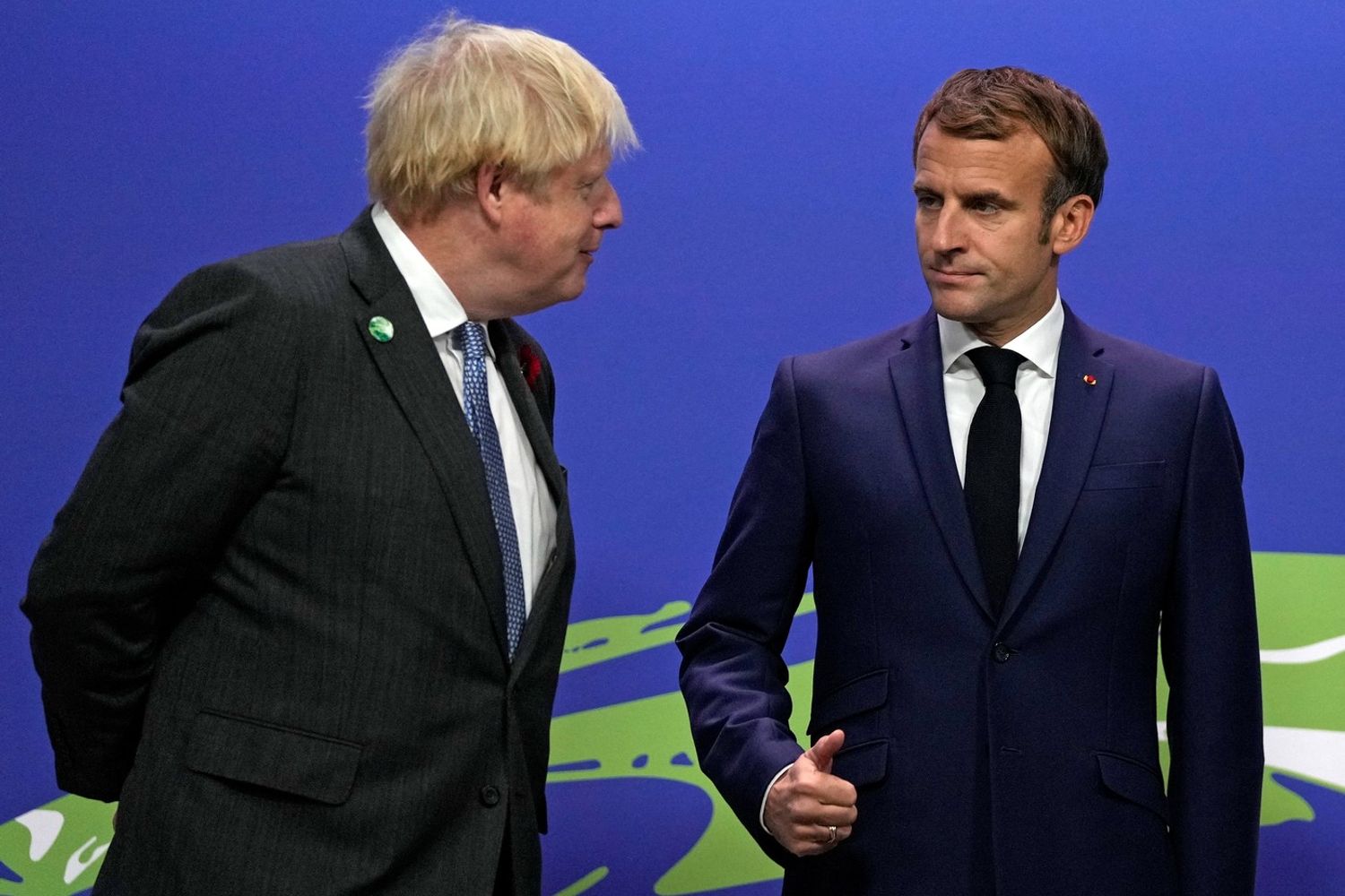 Boris Jonson e Emmauel Macron&nbsp;