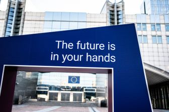 Ingresso del Parlamento Europeo a Bruxelles&nbsp;