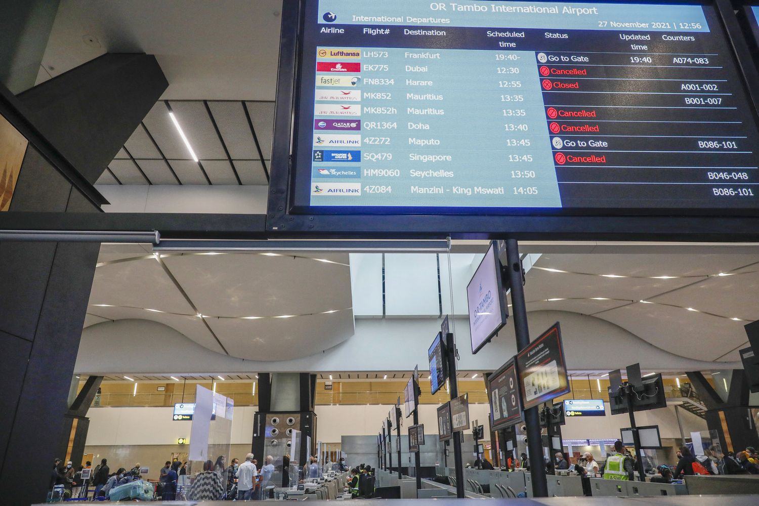 L'aeroporto di Johannesburg