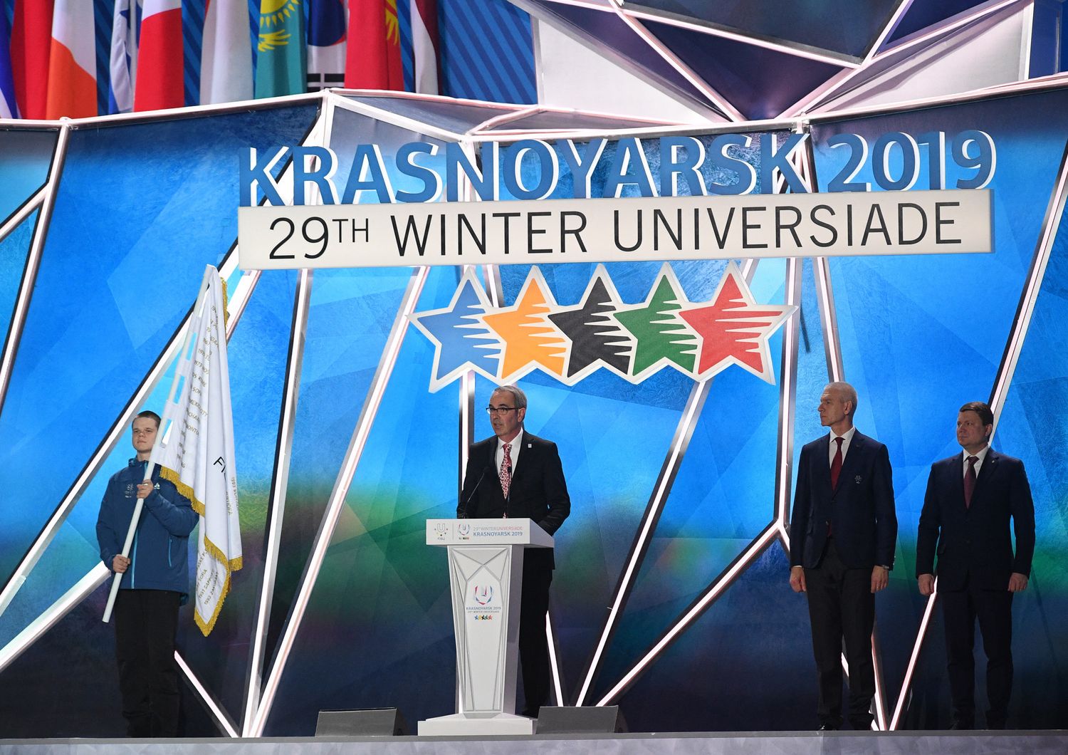 Il sindaco di Lucerna a&nbsp;Krasnojarsk per ricevere il 'testimone' dall'Universiade precedente