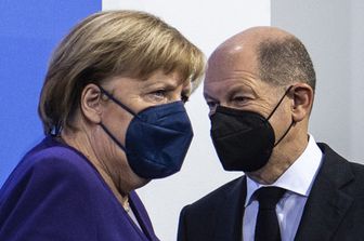 Angela Merkel e Olaf Scholz