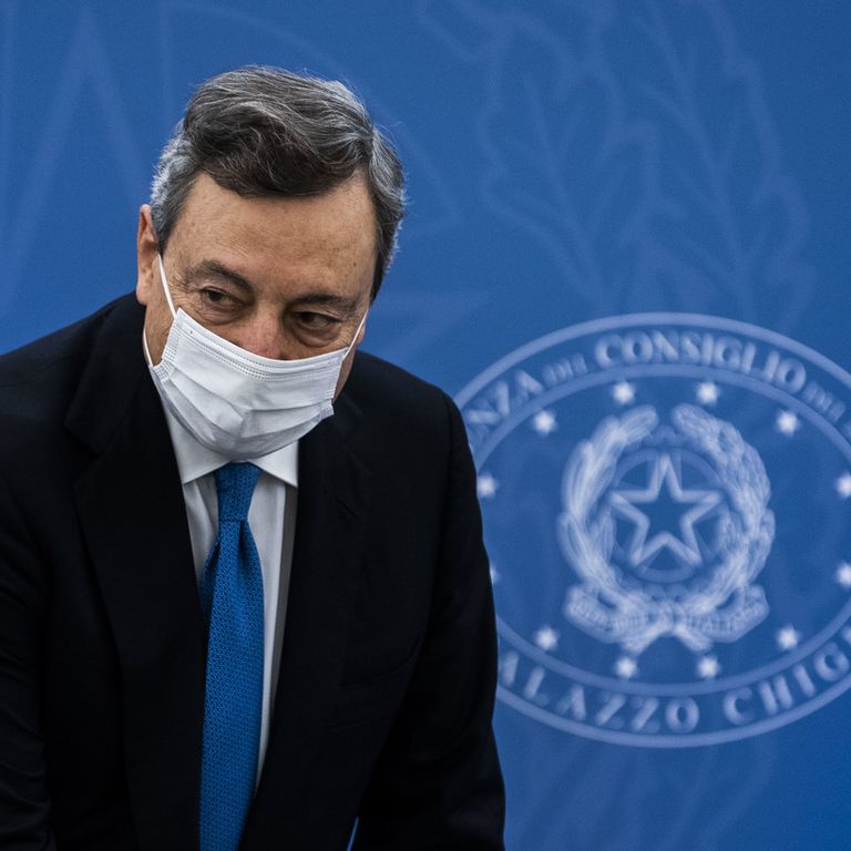Il premier, Mario Draghi