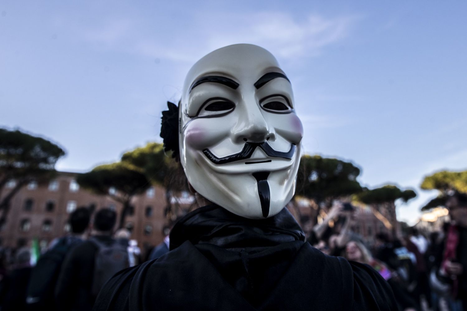 Manifestazione no vax al Circo Massimo