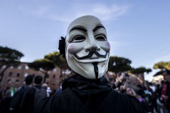 Manifestazione no vax al Circo Massimo