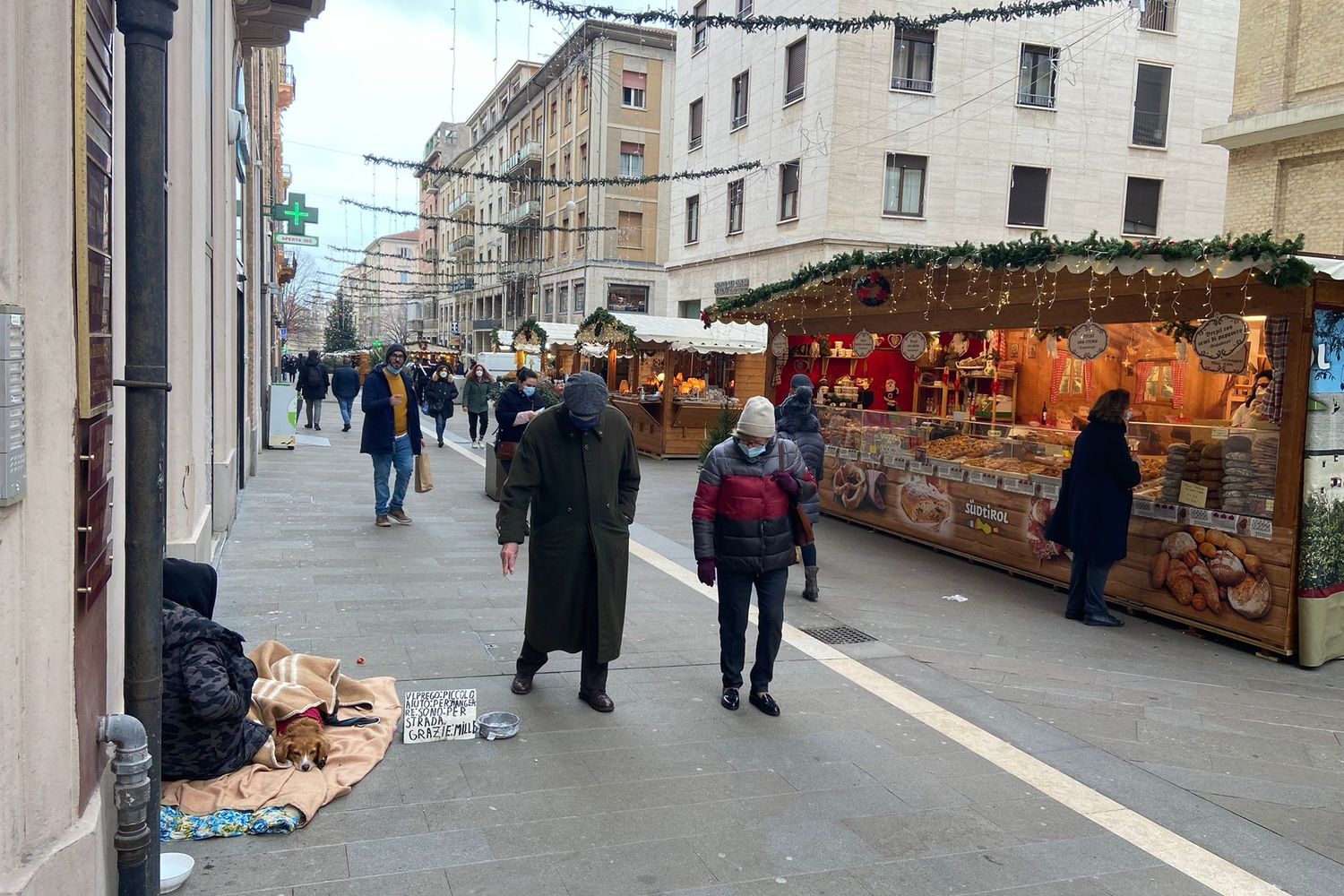 Il senzatetto 'espulso' ad Ancona