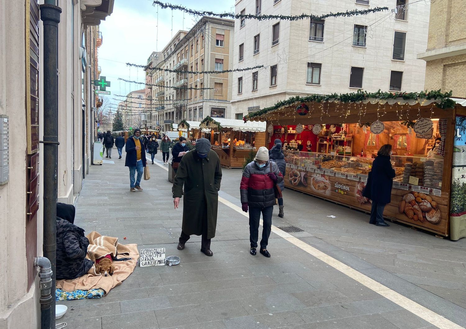 Il senzatetto 'espulso' ad Ancona
