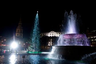 Lo 'Spelacchio' londinese: l'albero&nbsp; di Natale donato dai norvegesi ai britannici ed eretto a Trafalgar Square