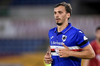 Manolo Gabbiadini autore di due reti nel derby della Lanterna
