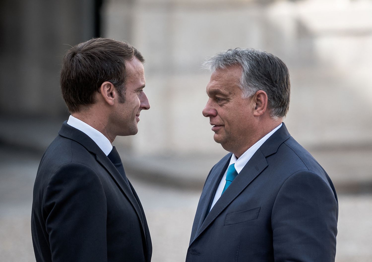 Emmanuel Macron e Viktor Orban