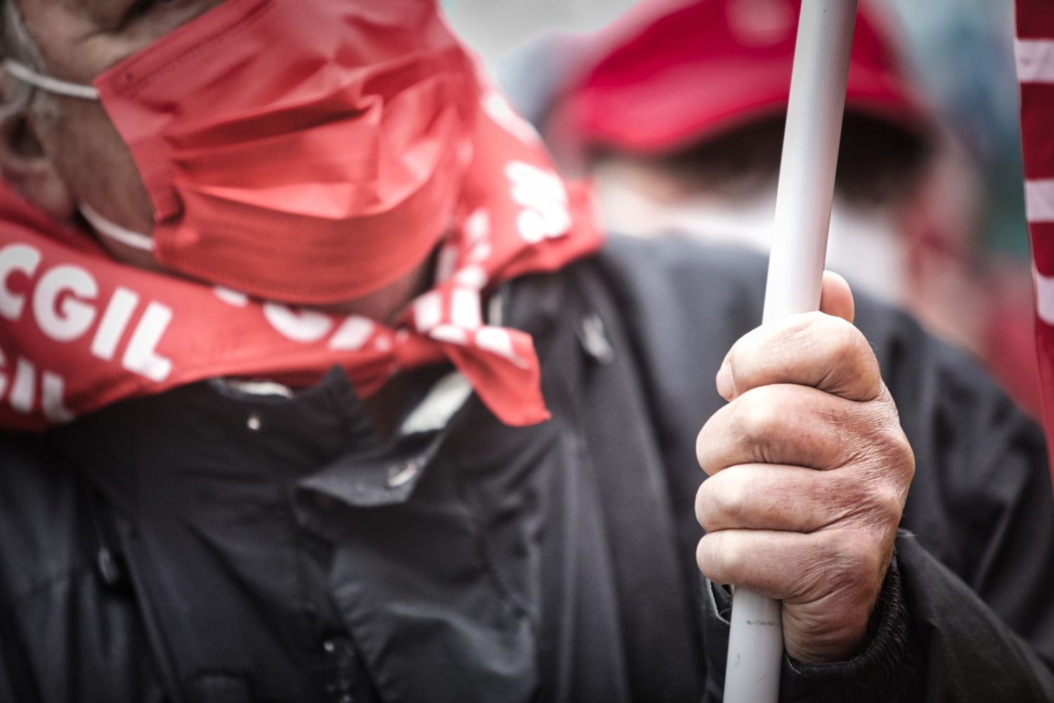 scioperante della Cgil