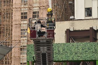 Incendio al World Trade Center di Hong Kong