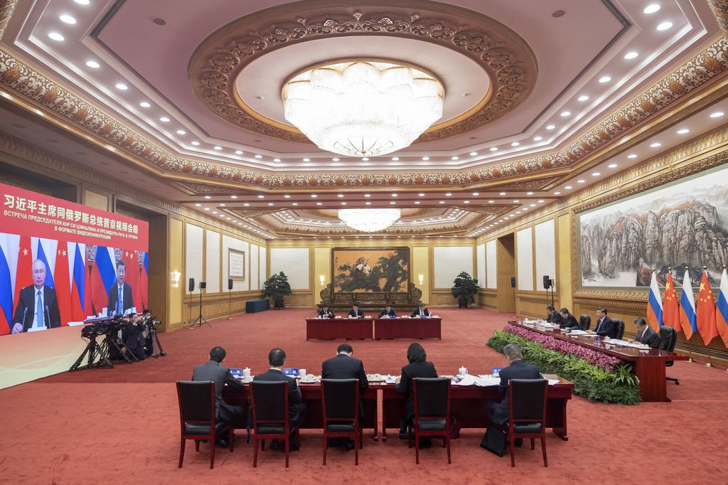 Incontro virtuale di Xi Jinping con Vladimir Putin &nbsp;