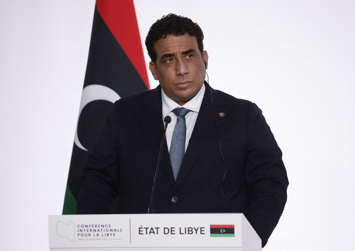 Il presidente del Consiglio presidenziale, Mohammed Al-Manfi