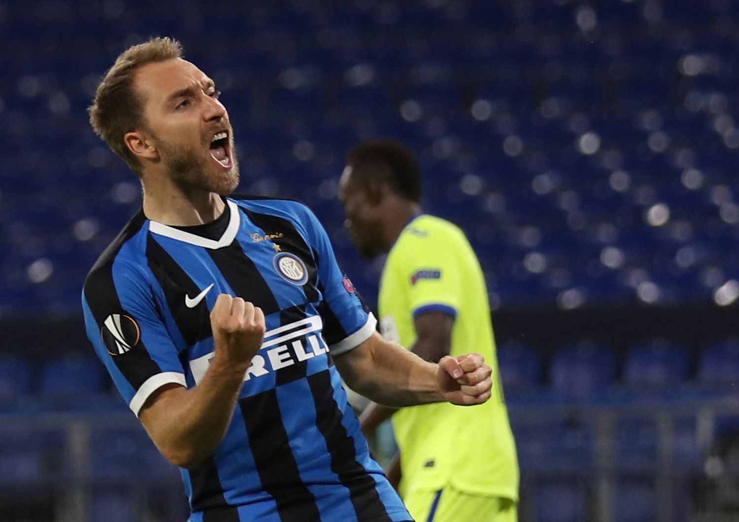 Christian Eriksen con la maglia dell'Inter