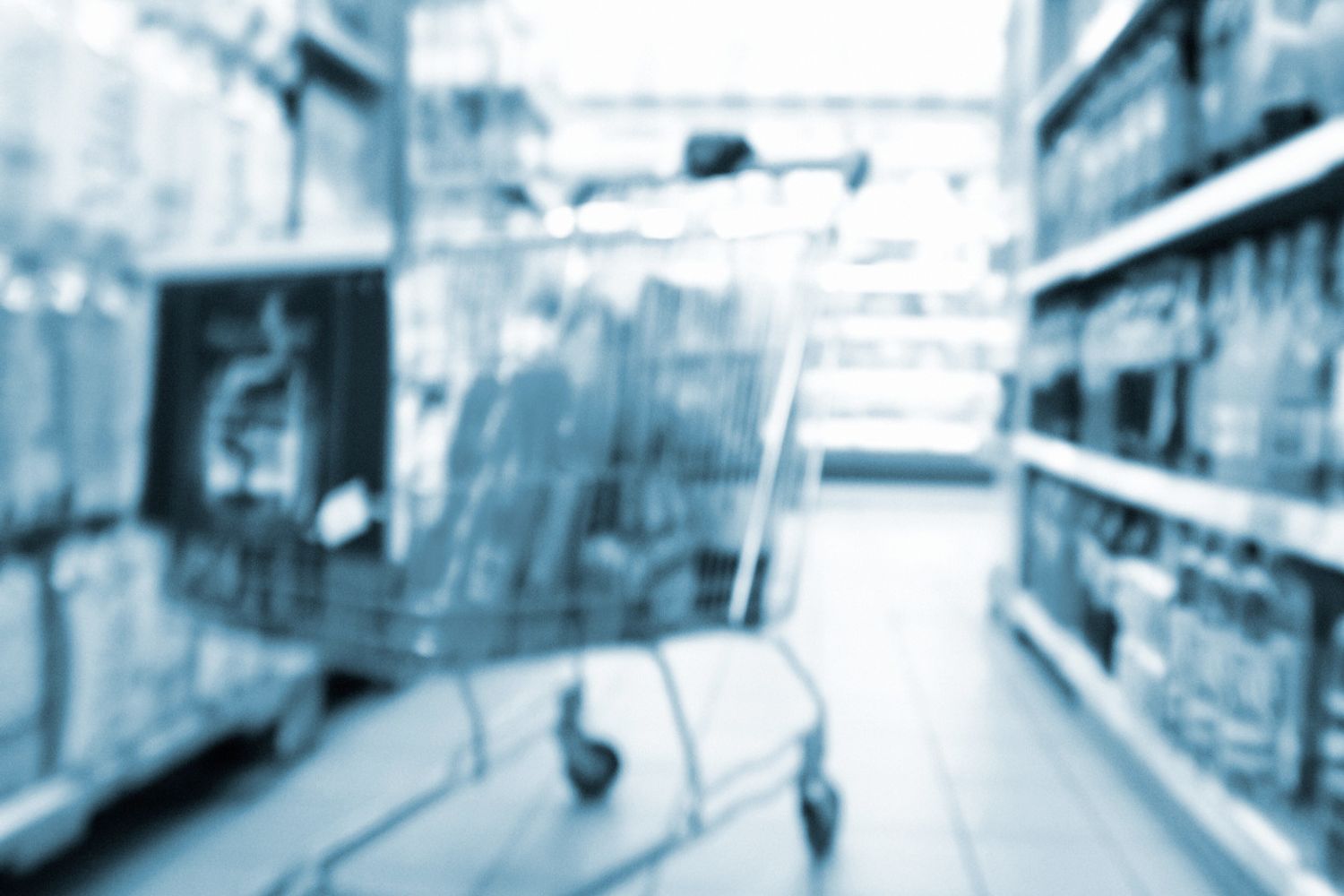 Un carrello della spesa, simbolo dell'inflazione