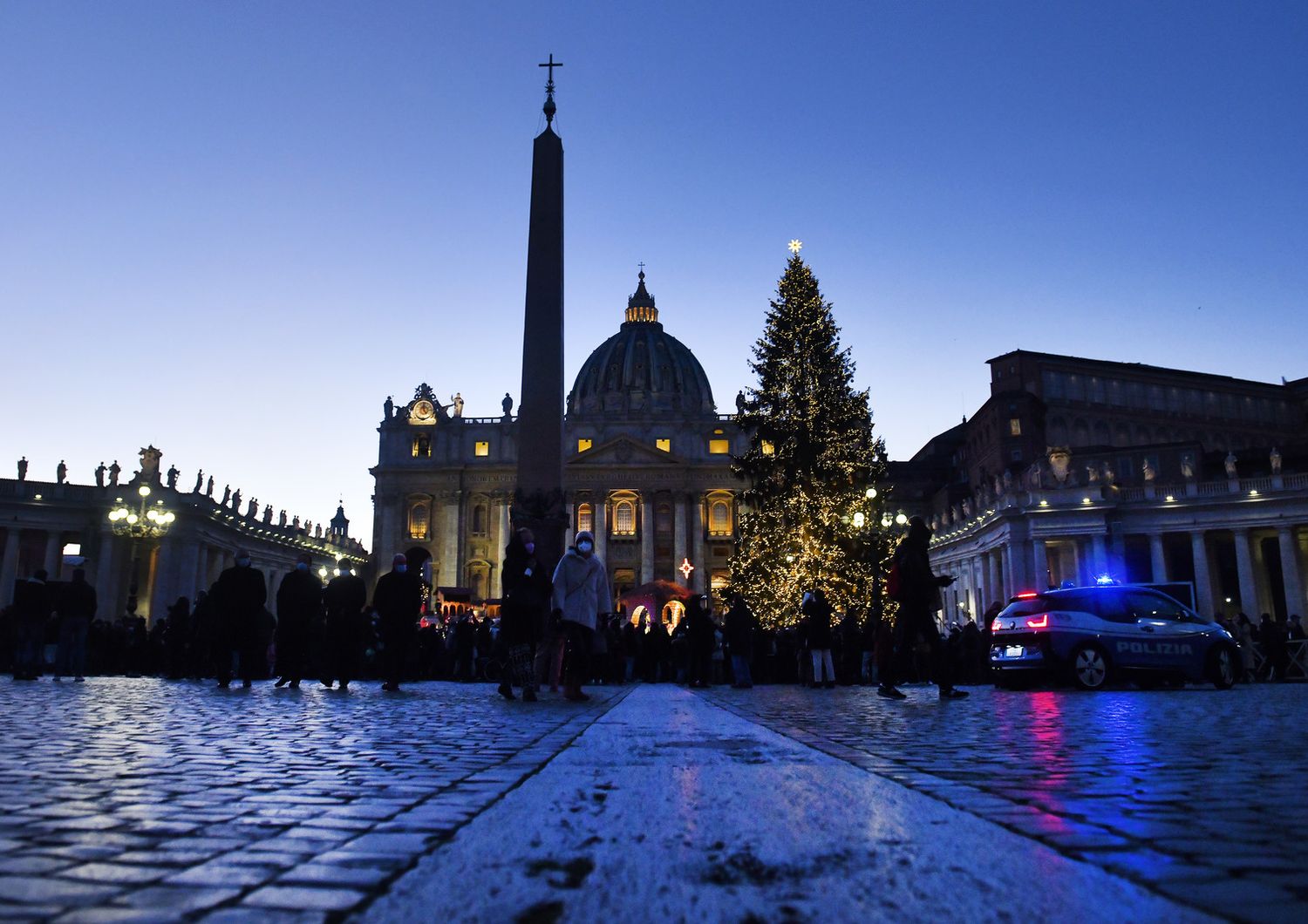 Piazza San Pietro nel Natale 2020