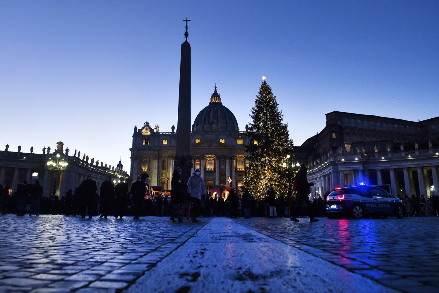Piazza San Pietro nel Natale 2020