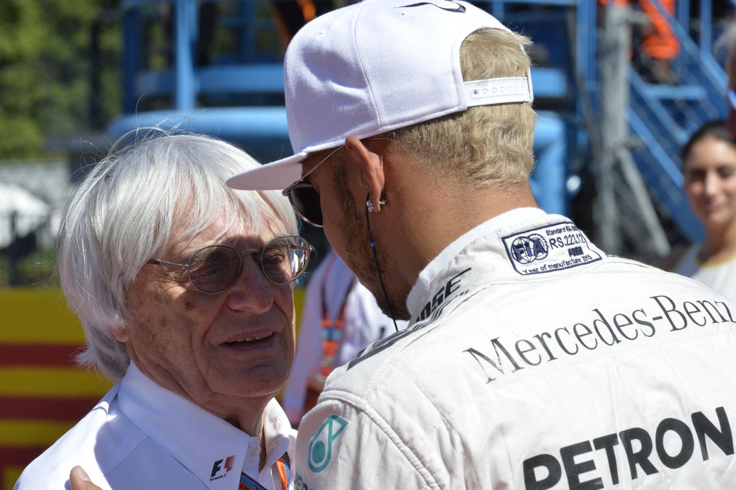 Bernie Ecclestone e Lewis Hamilton