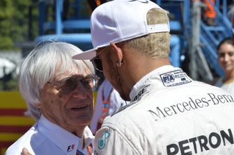Bernie Ecclestone e Lewis Hamilton