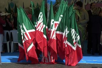 Bandiere di Forza Italia