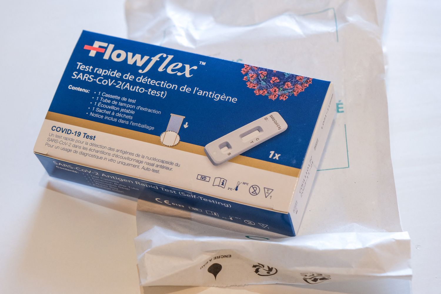 Un testa antigenico venduto nei supermercati francesi