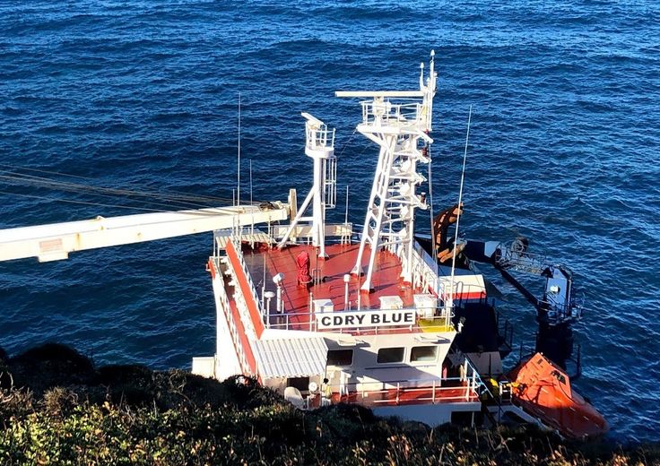 Il cargo CDry Blue prima dello smantellamento