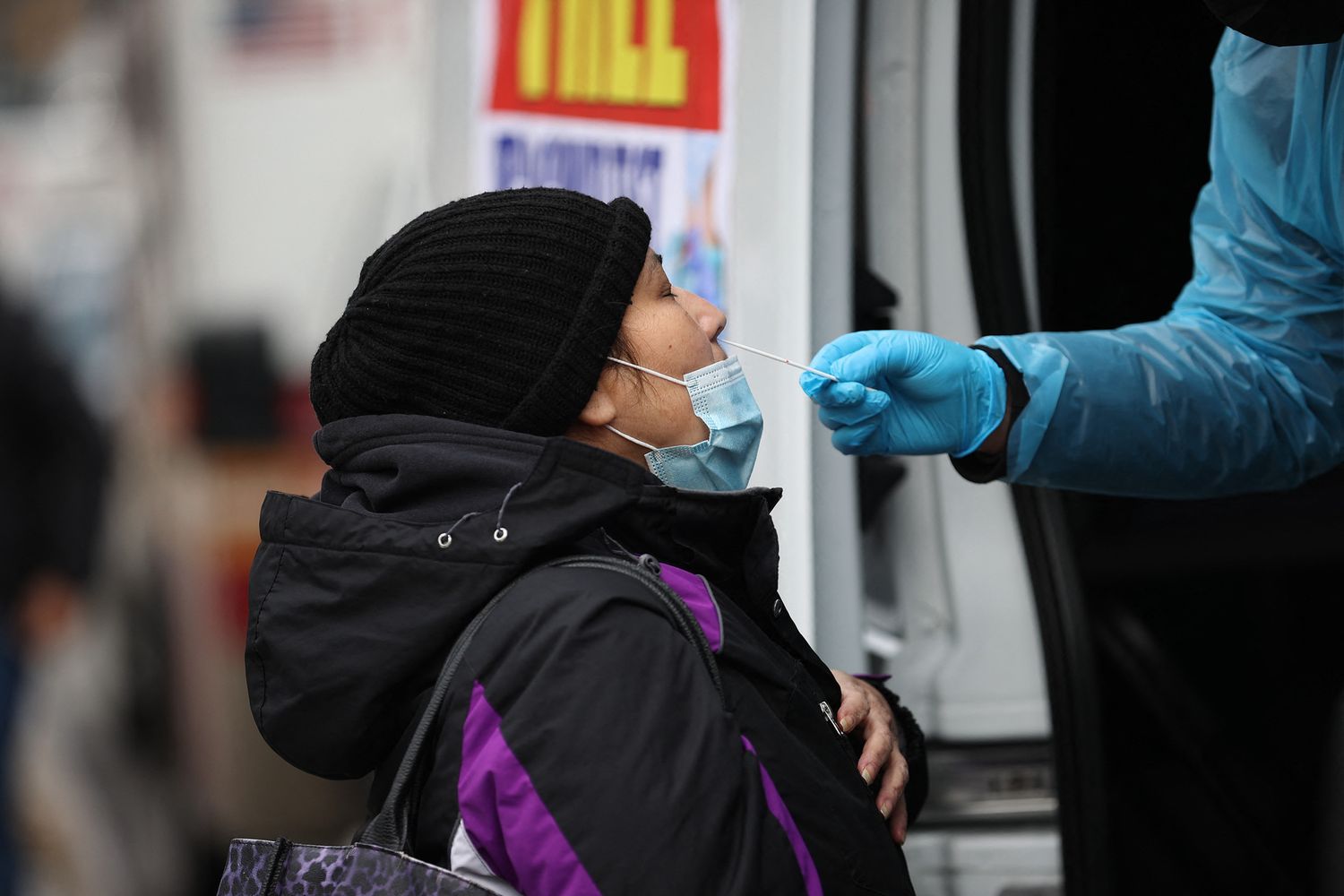 Test per il Covid 19 a New York&nbsp;