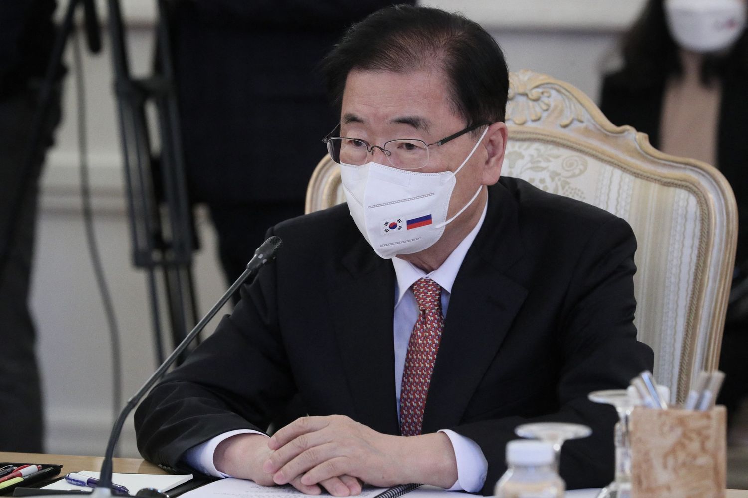 il ministro degli Esteri della Corea del Sud, Chung Eui-Yong&nbsp;