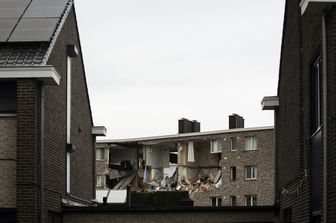 Le abitazioni distrutte dall'esplosione di gas in Belgio