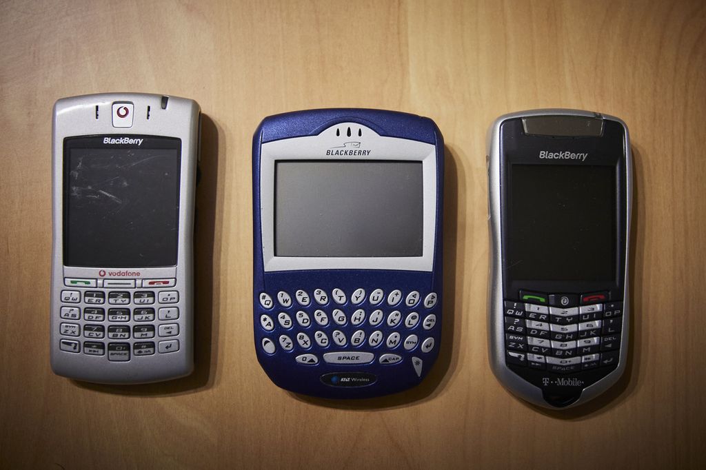 Tre modelli di Blackberry