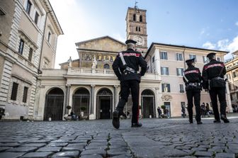 Carabinieri a Trastevere