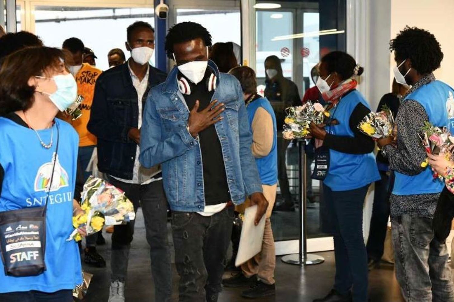 Profughi accolti dalla Comunit&agrave; di Sant'Egidio