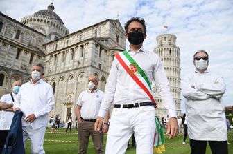 Il sindaco di Pisa Michele Conti