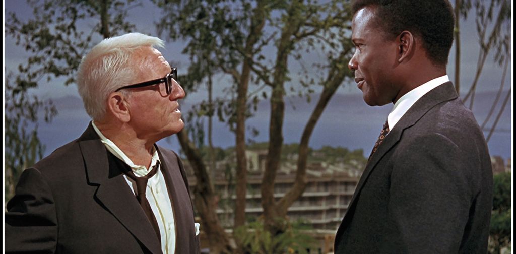 Spencer Tracy e Sidney Poitier in &quot;Indovina chi viene a cena?&quot;