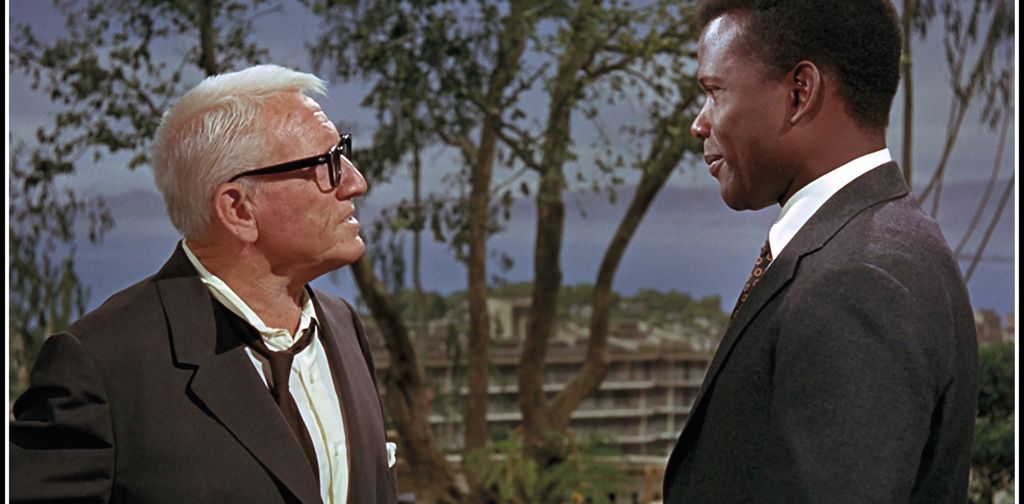 Spencer Tracy e Sidney Poitier in &quot;Indovina chi viene a cena?&quot;