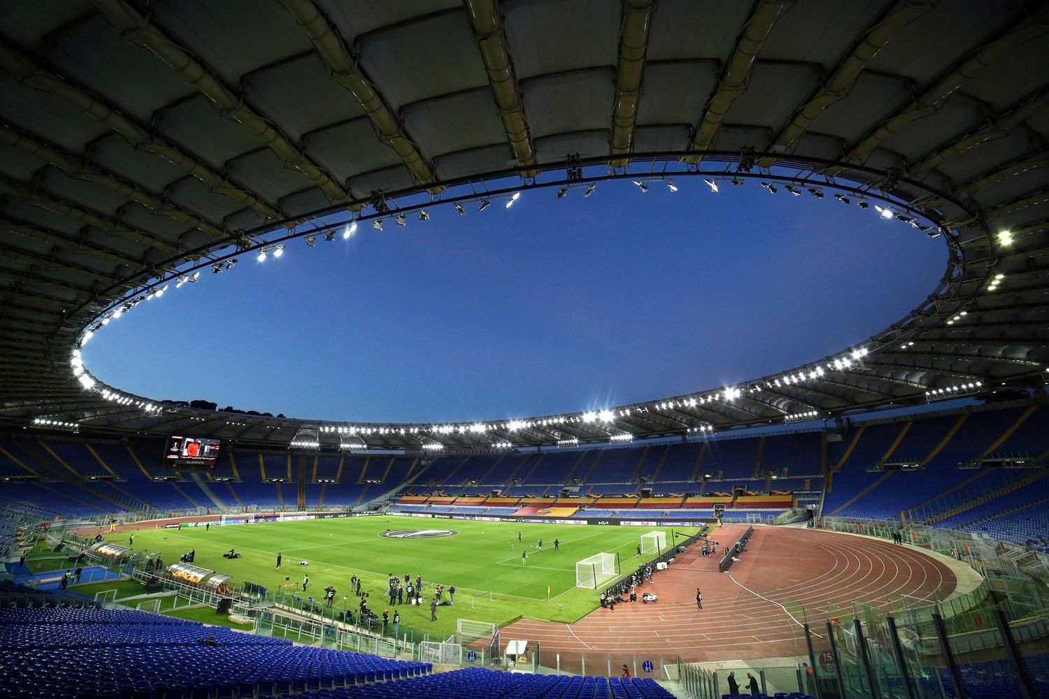 Una partita allo stadio Ollimpico senza pubblico&nbsp;