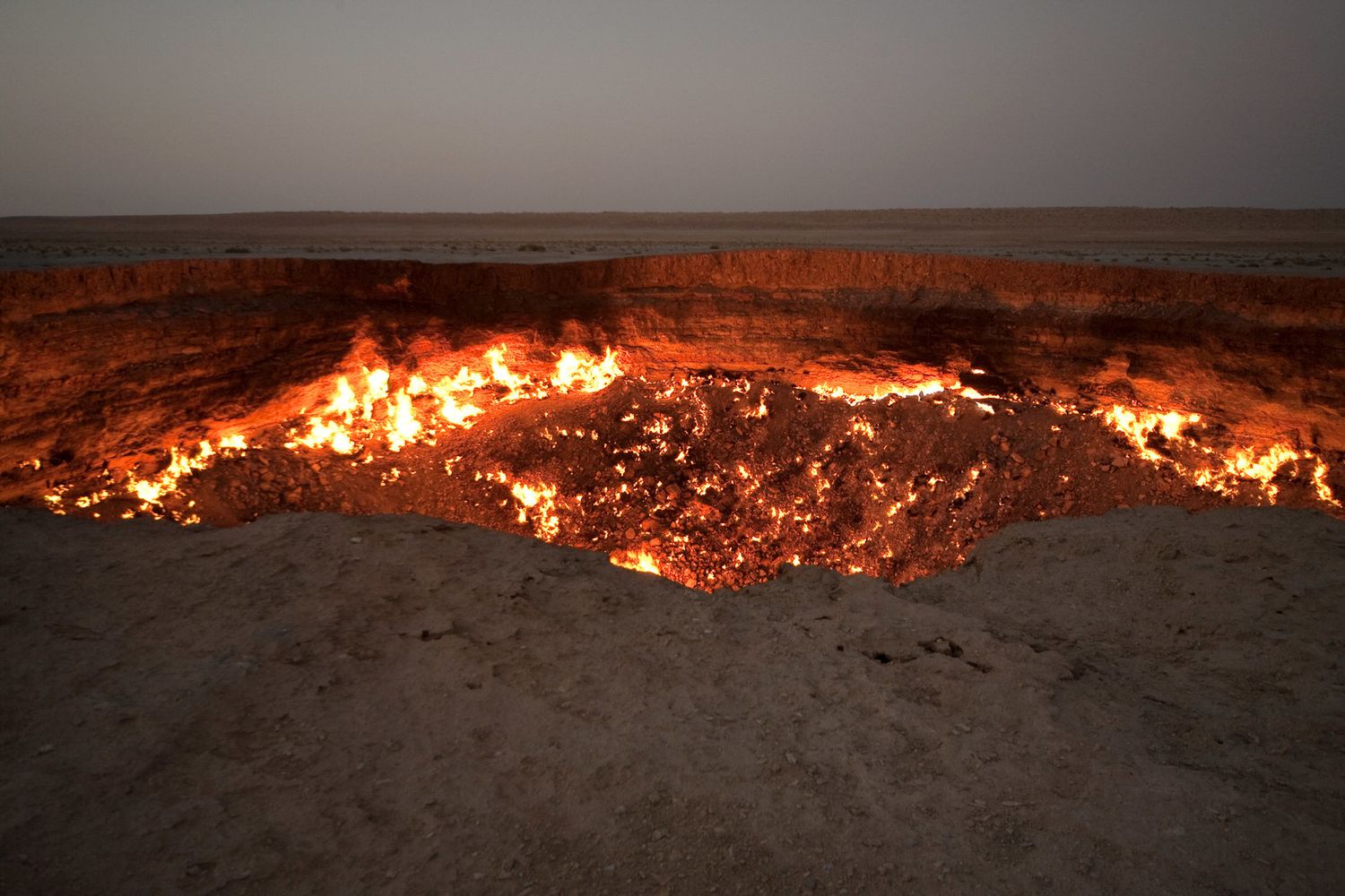 La &quot;Porta dell'Inferno&quot; in Turkmenistan