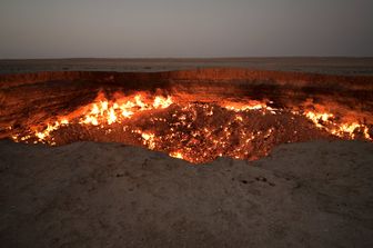 La &quot;Porta dell'Inferno&quot; in Turkmenistan