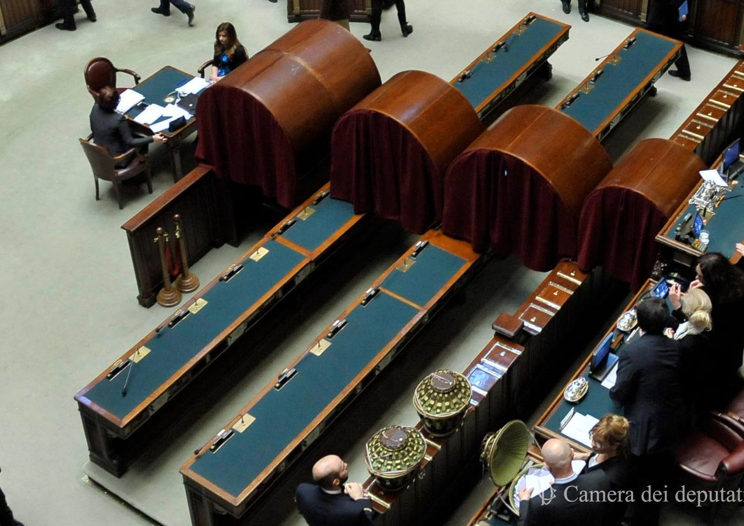 Allestimento per le votazioni&nbsp;