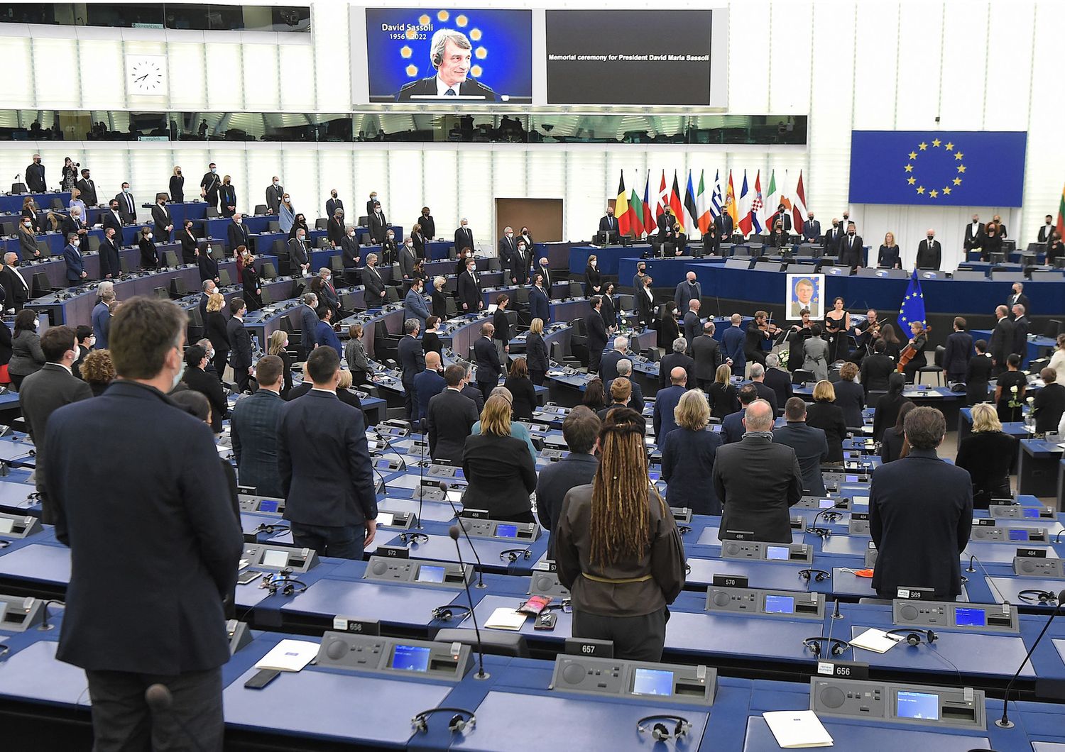 Commemorazione al Parlamento Europeo per la scomparsa del presidente David Sassoli&nbsp;