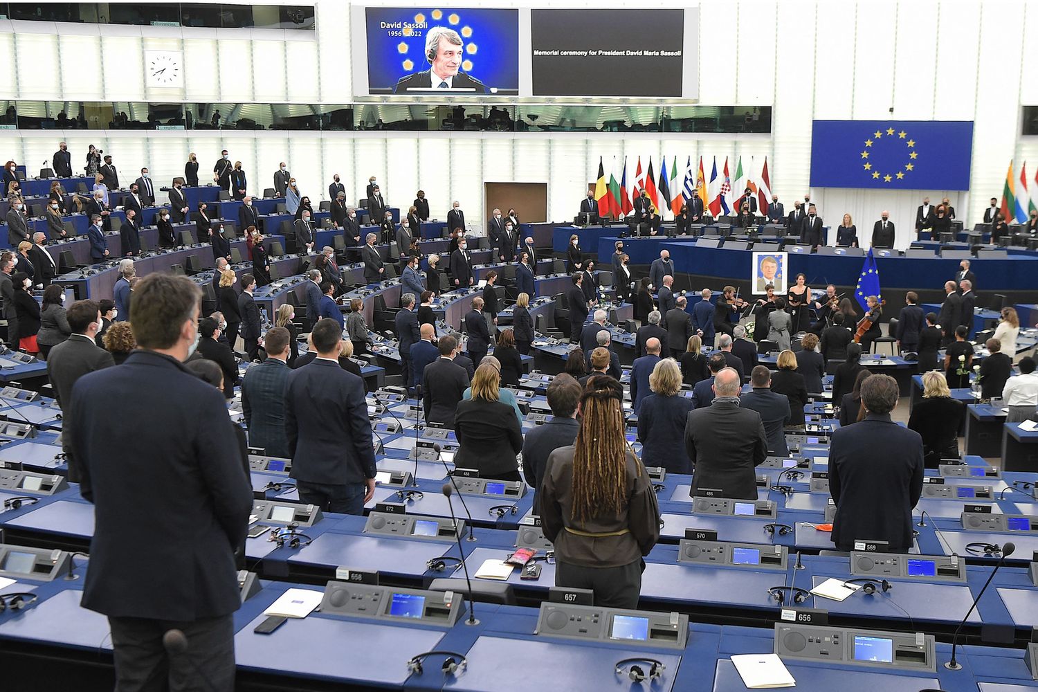 Commemorazione al Parlamento Europeo per la scomparsa del presidente David Sassoli&nbsp;