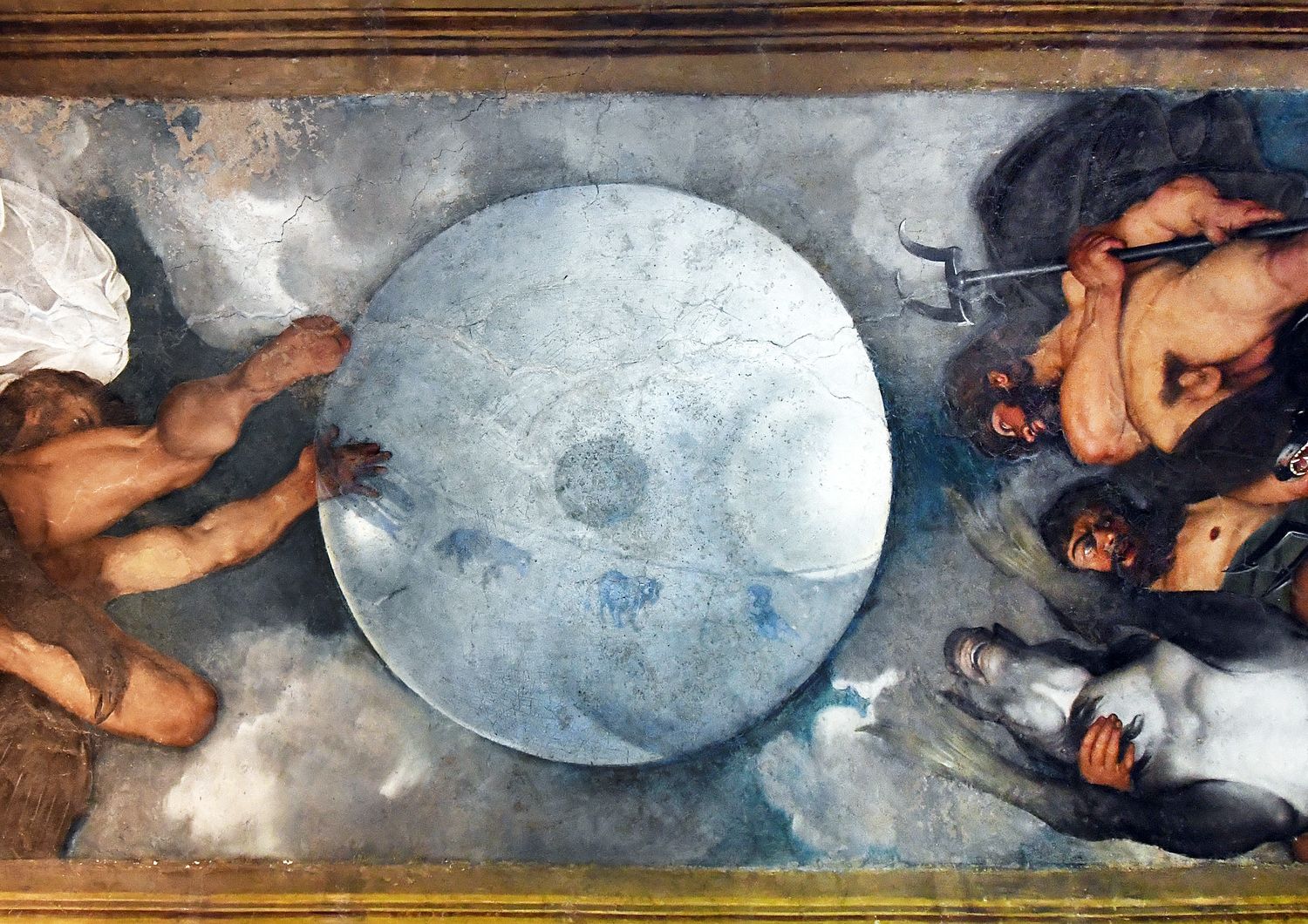 L'affresco di Caravaggio in una delle sale del Casino dell'Aurora
