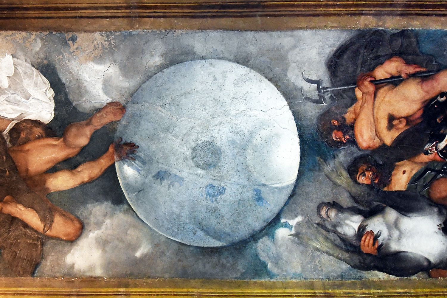 L'affresco di Caravaggio in una delle sale del Casino dell'Aurora