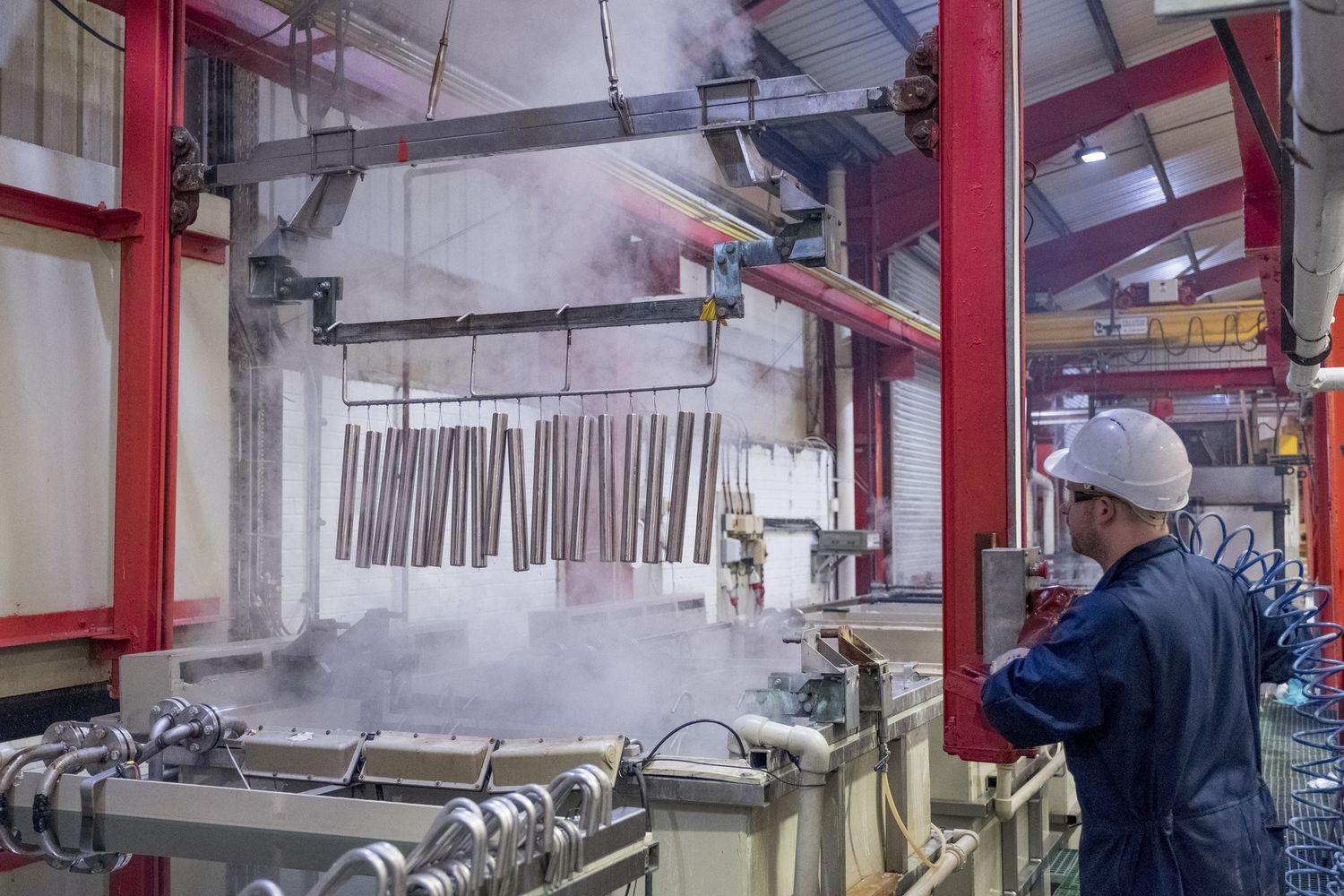 Un impianto di laminatura al nickel