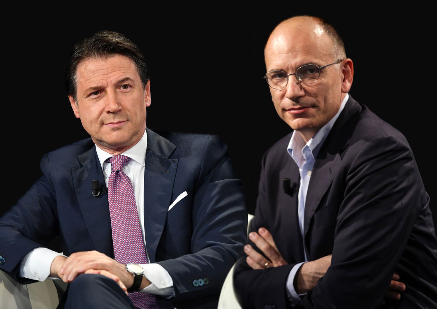 Giuseppe Conte ed Enrico Letta