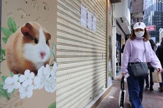 Un negozio di animali di Hong Kong chiuso per paura dei contagi da Covid&nbsp;