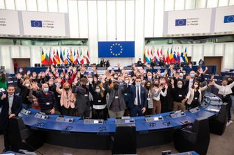La plenaria della Conferenza sul Futuro dell'Europa al Parlamento europeo a Strasburgo