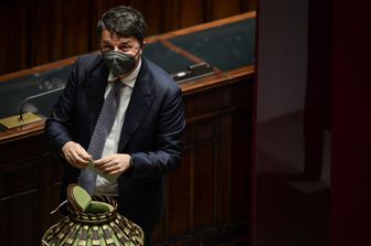 Matteo Renzi vota per l'elezione del Presidente della Repubblica